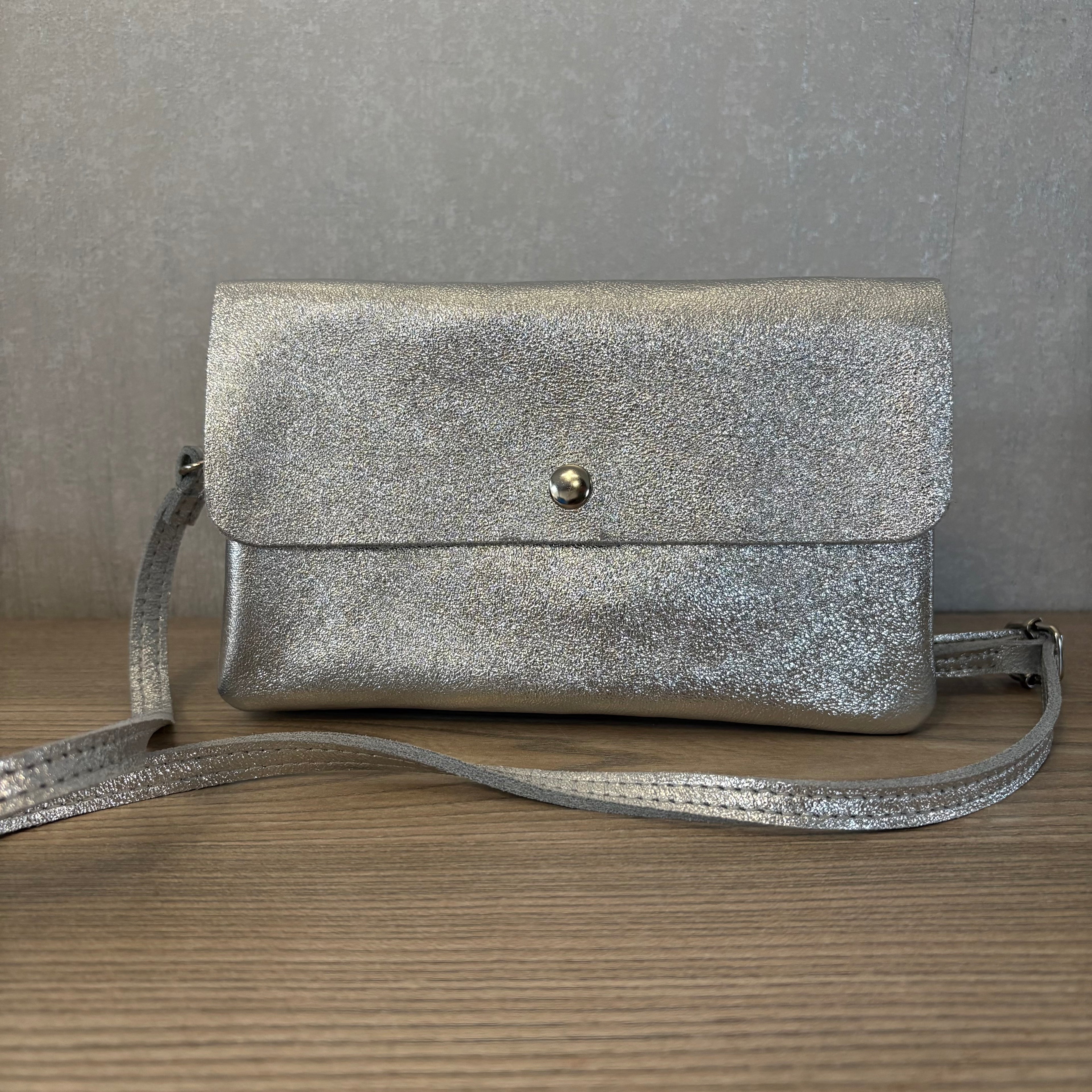 Sac/Pochette argenté