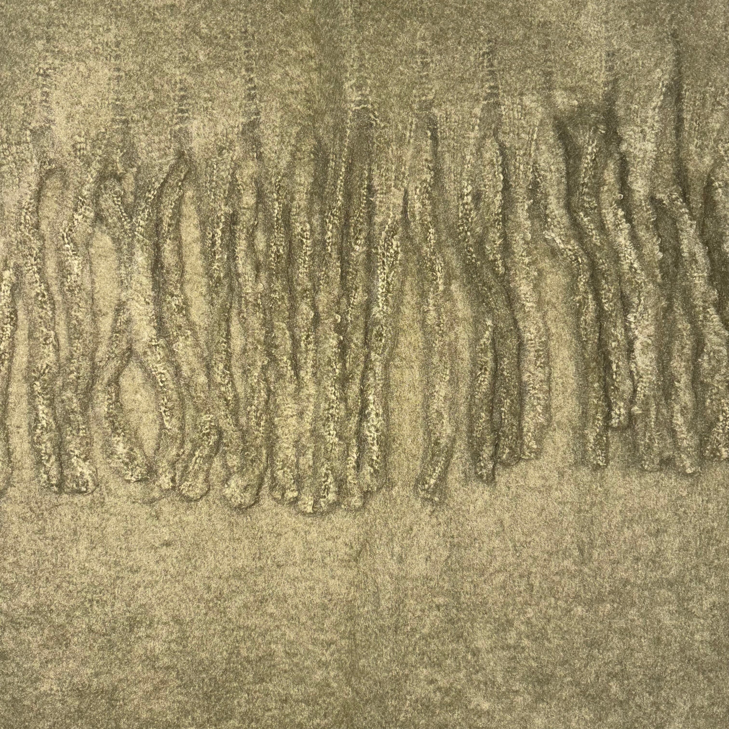 Écharpe verte mousse