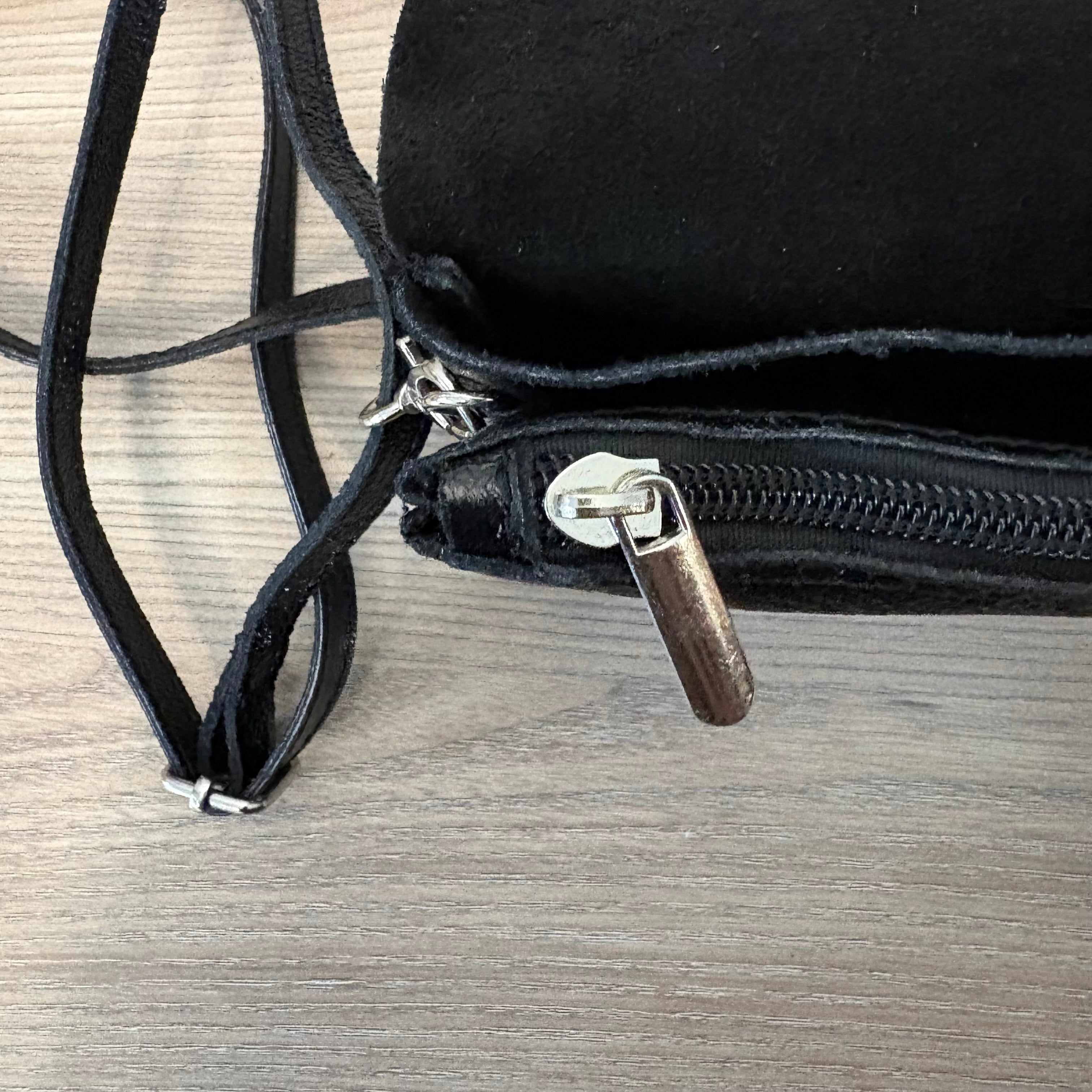 Sac/Pochette noir métallisé