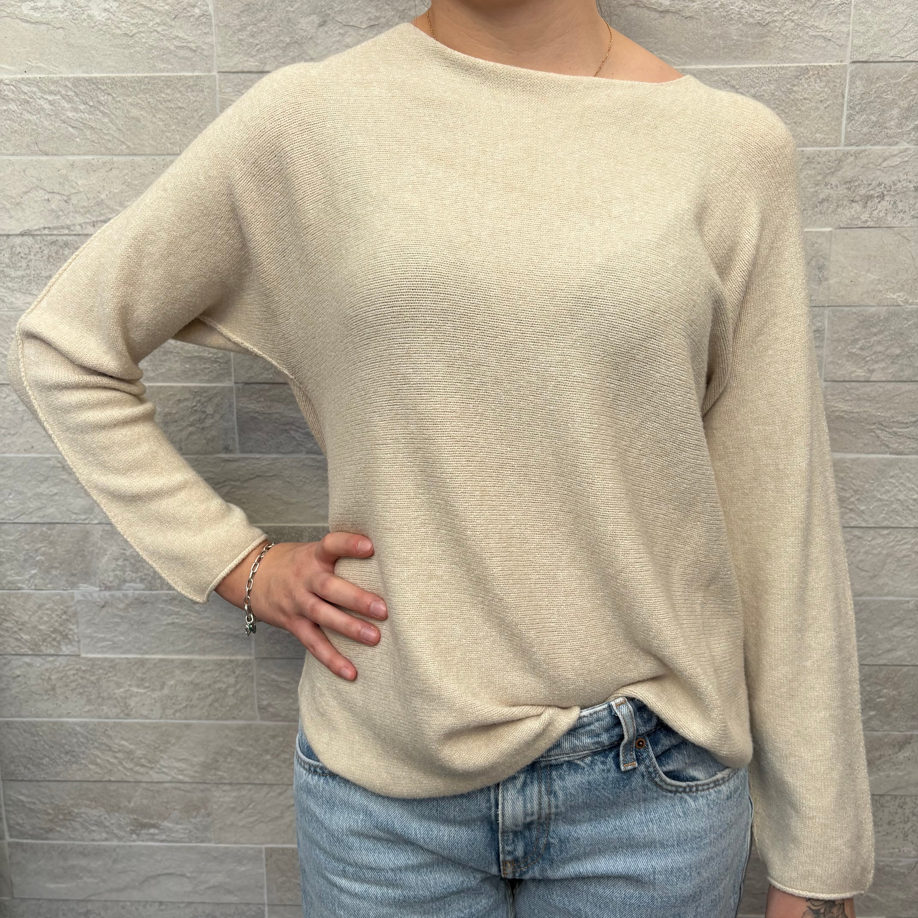 Pull "Couture" - HBONM-B0500BEIGE