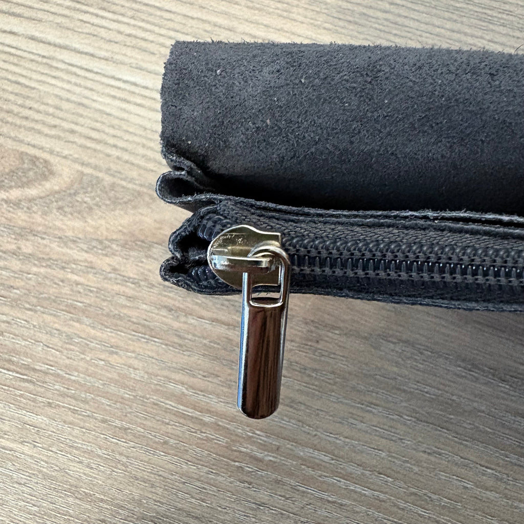 Portefeuille gris foncé métallisé