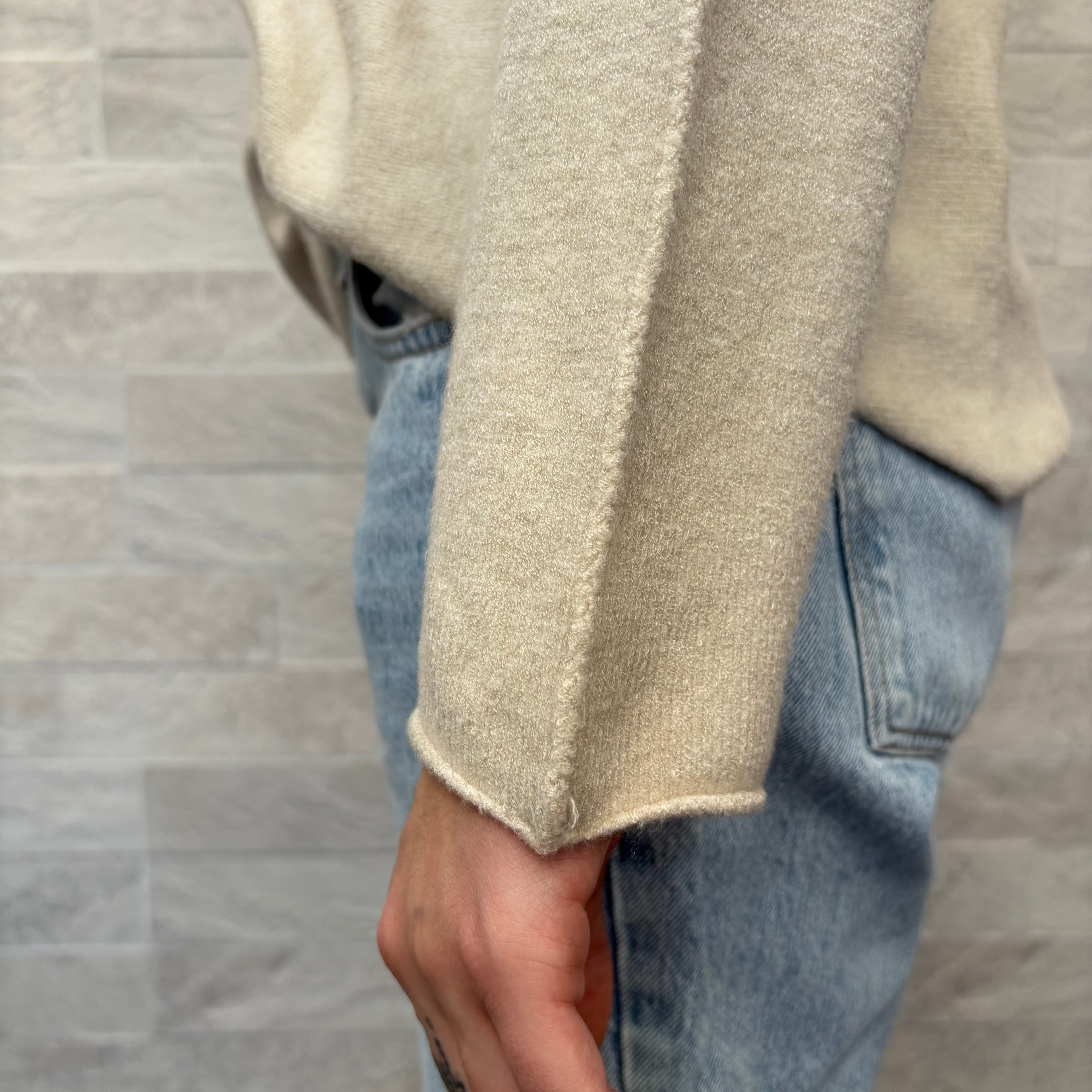 Pull "Couture" - HBONM-B0500BEIGE