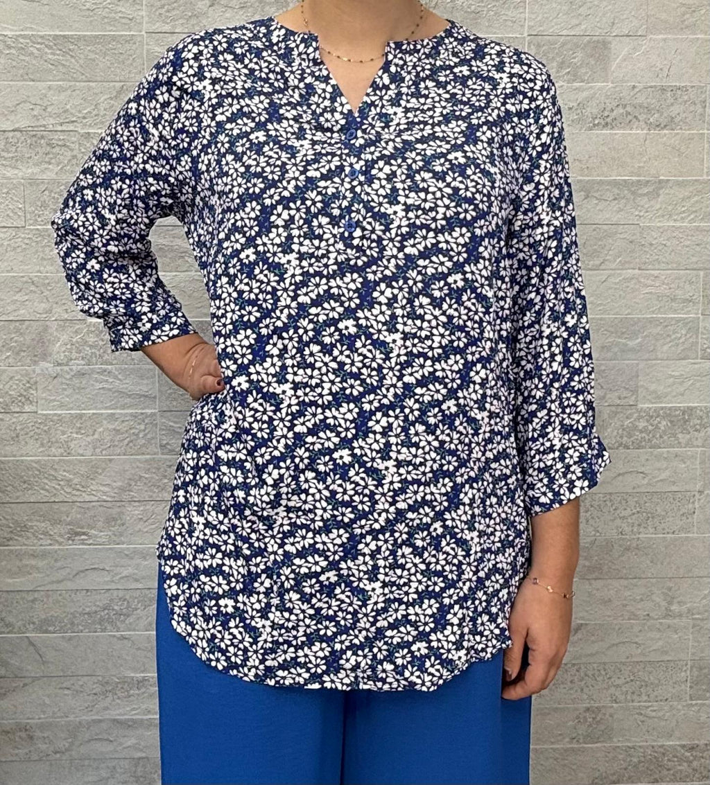 Blouse fluide motif floral