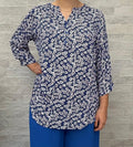 Blouse fluide motif floral