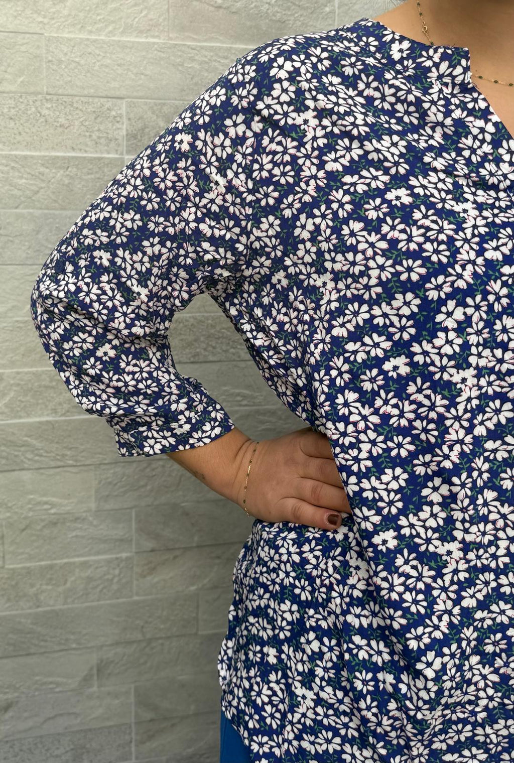 Blouse fluide motif floral