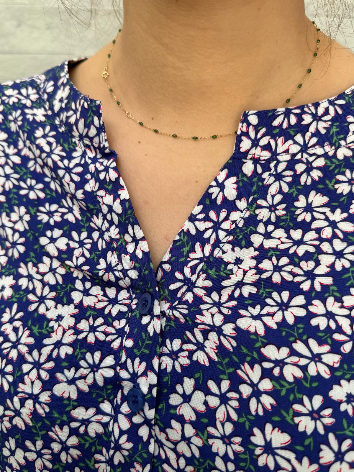 Blouse fluide motif floral