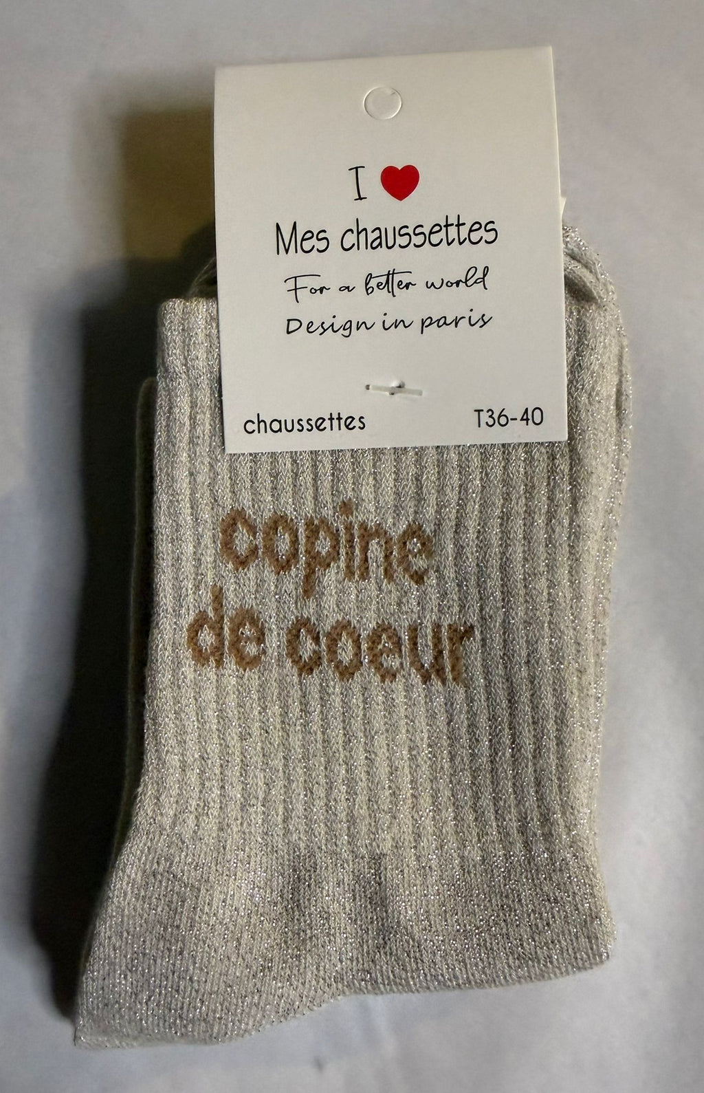 Chaussettes "Copine de coeur"