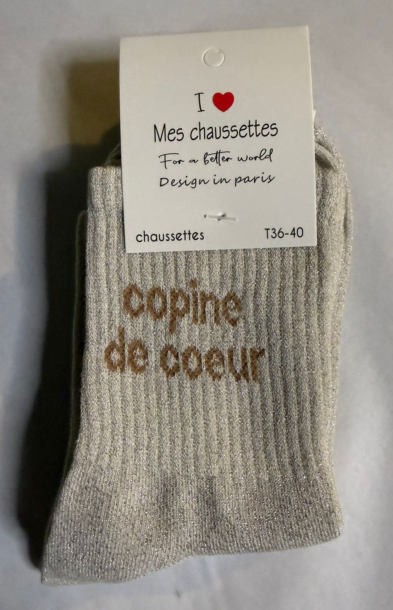 Chaussettes "Copine de coeur"