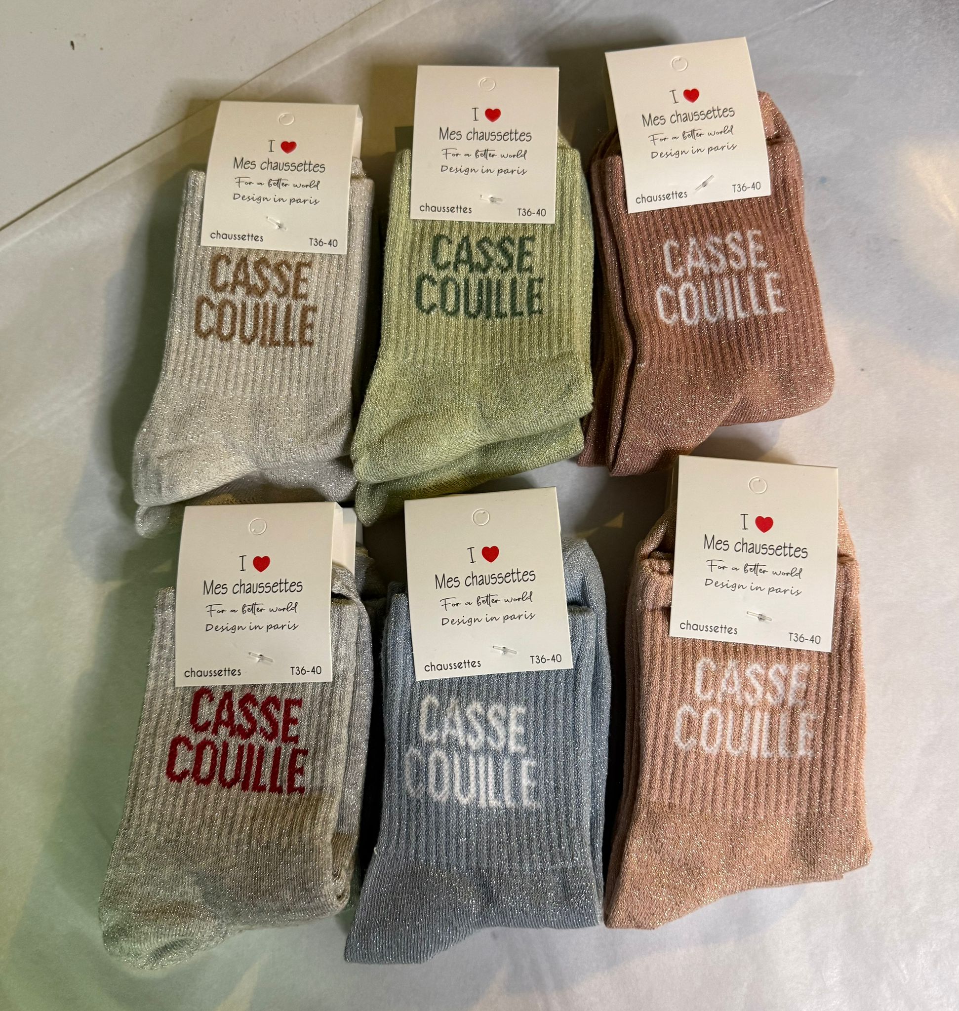 Chaussettes "Casse couille"