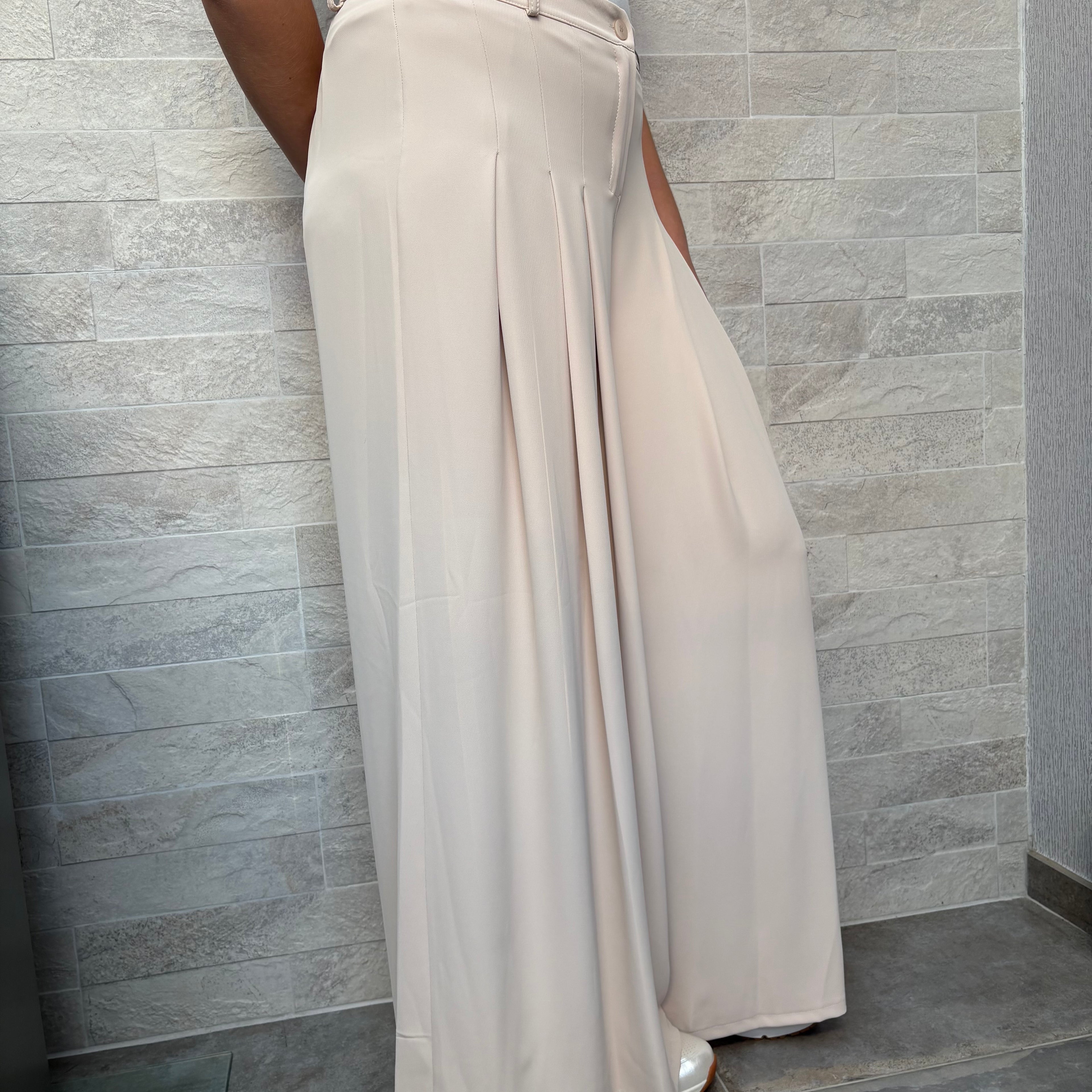 Pantalon “Chic Plissé” - BNOS9209CREME