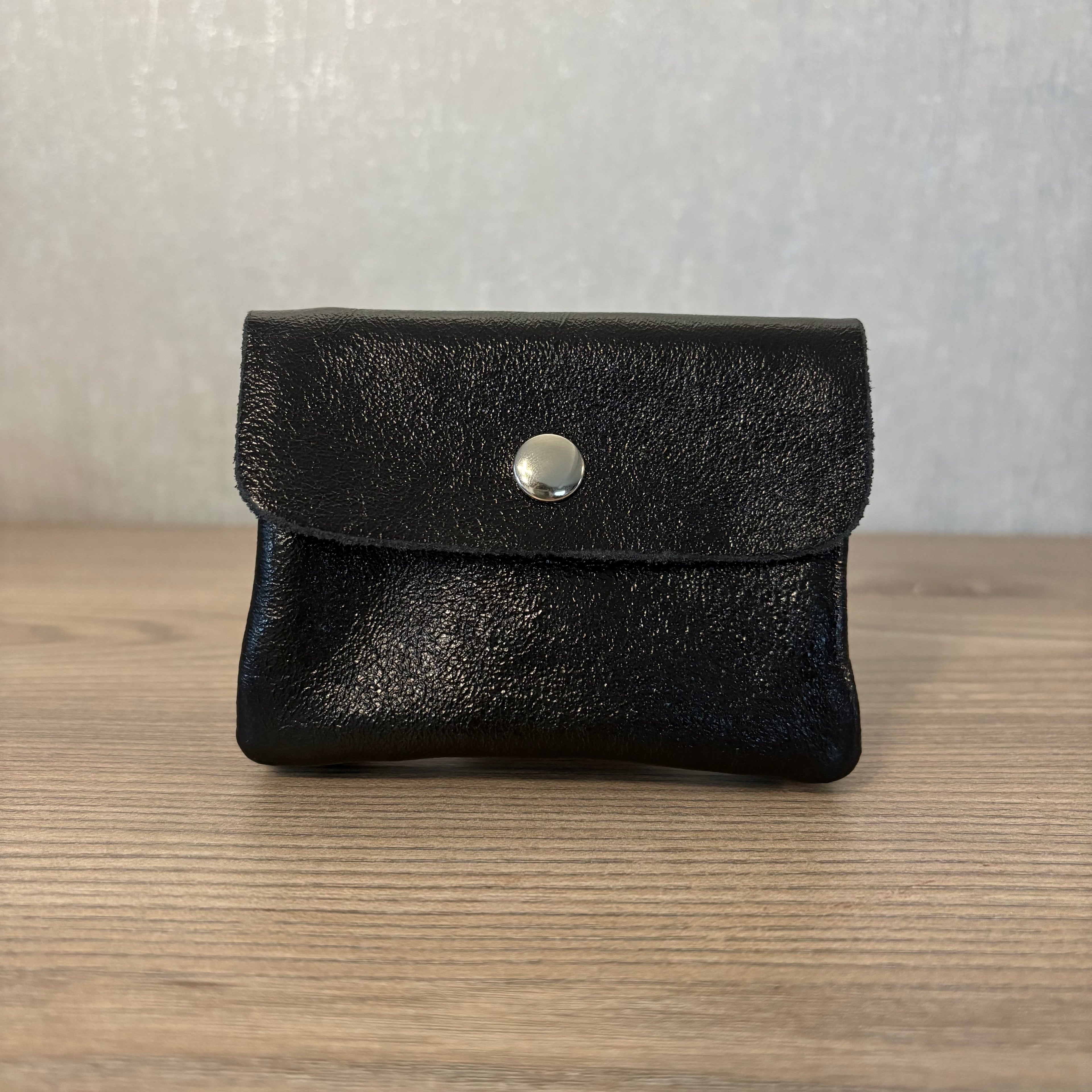 Portefeuille noir métallisé