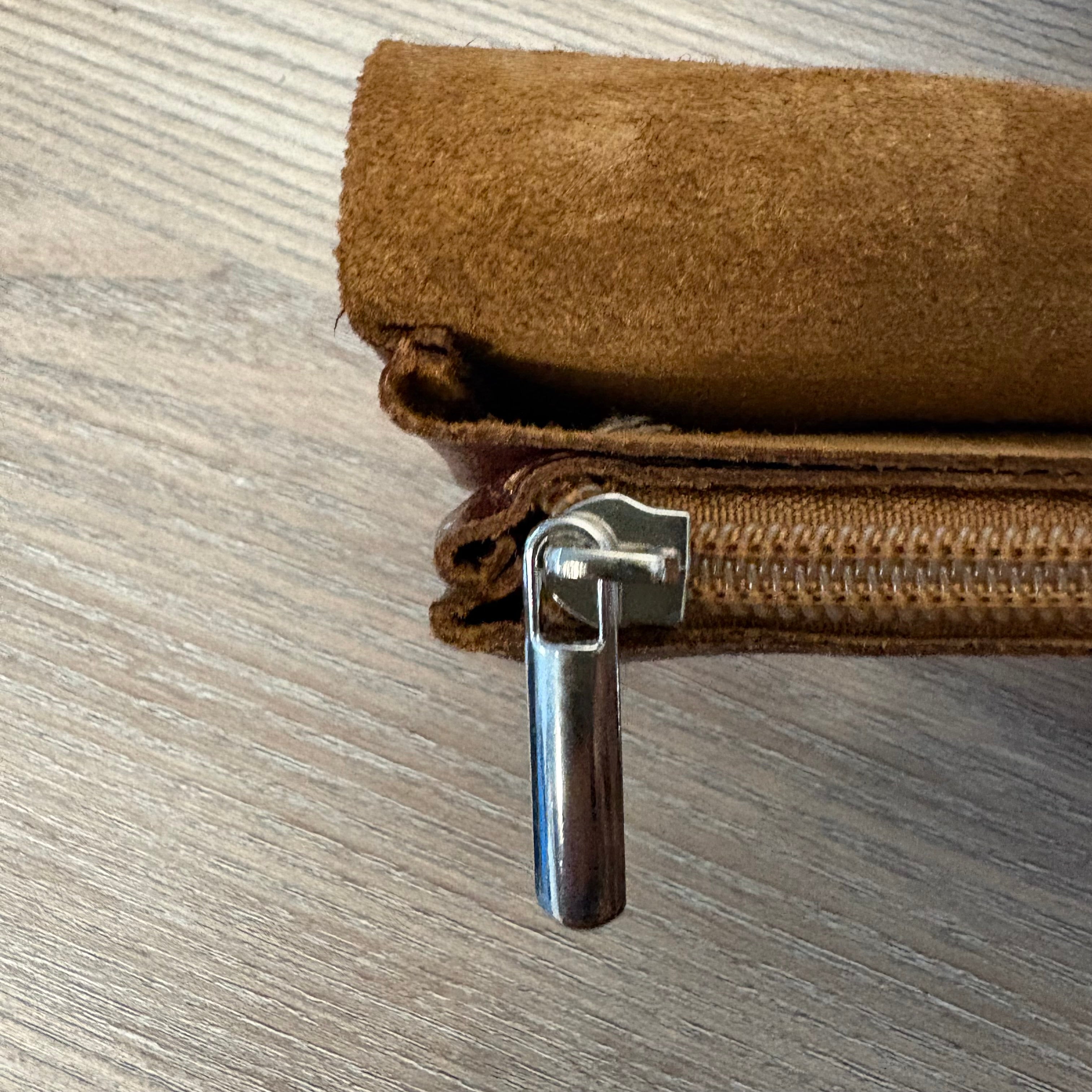 Portefeuille camel métallisé