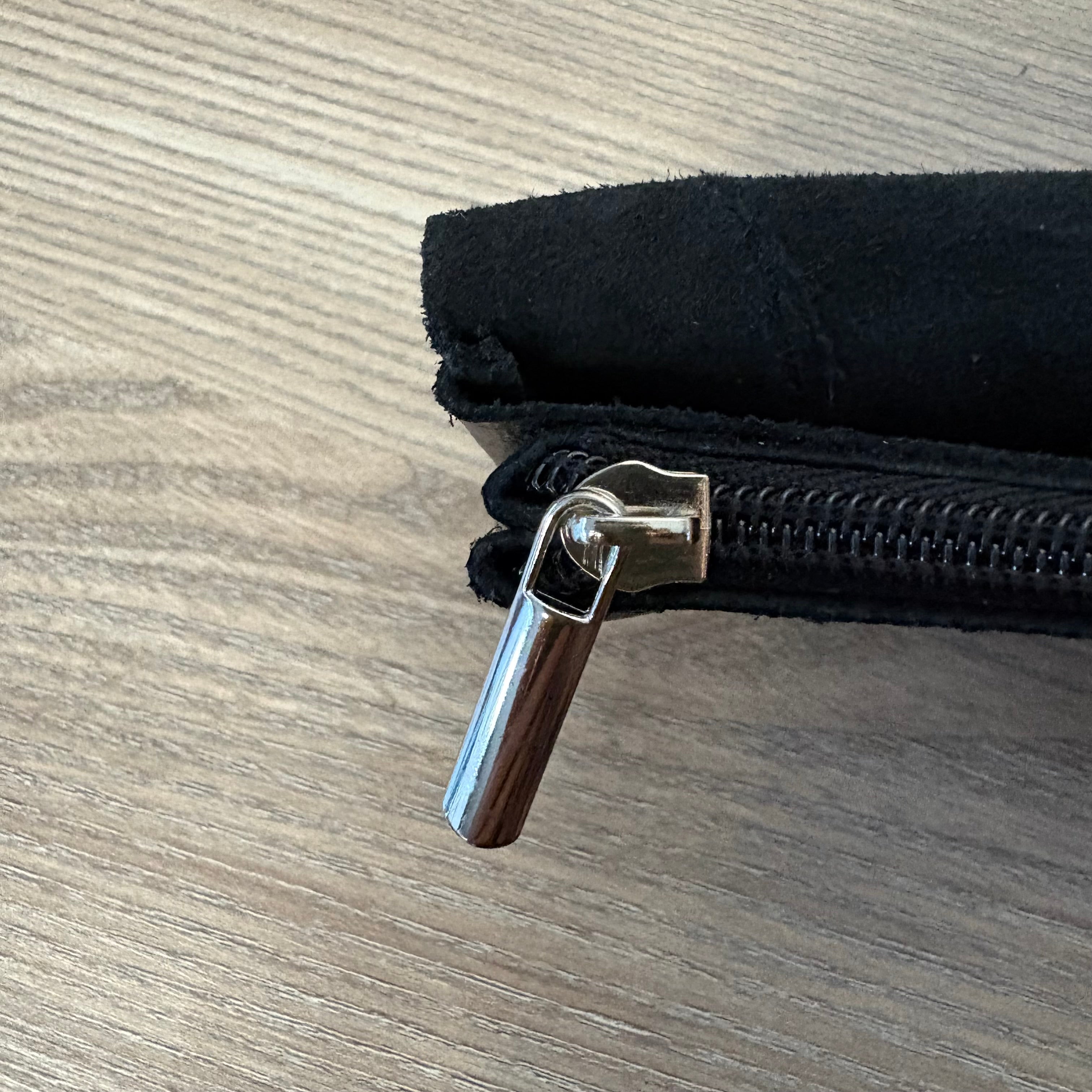 Portefeuille noir métallisé