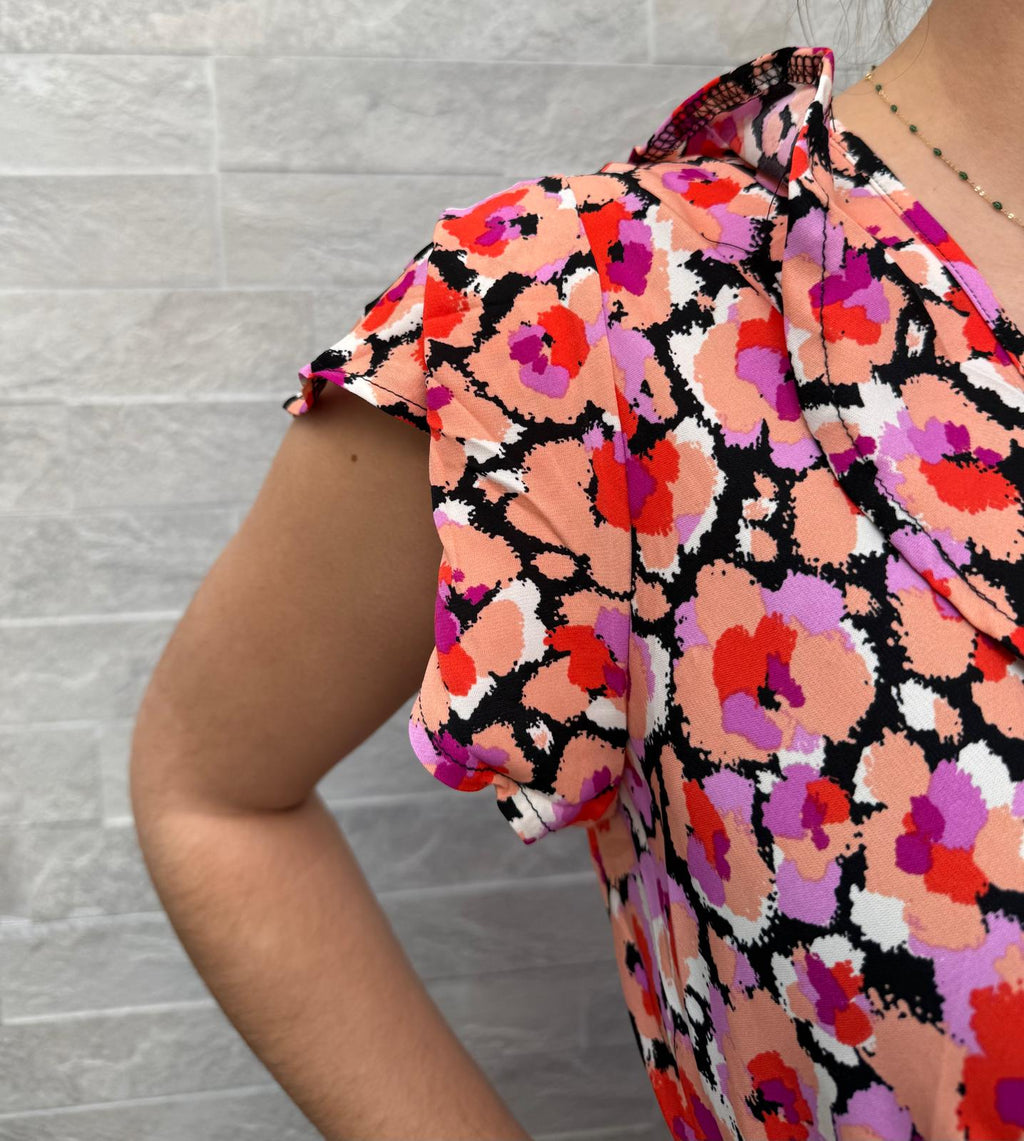 Robe longue fleurie
