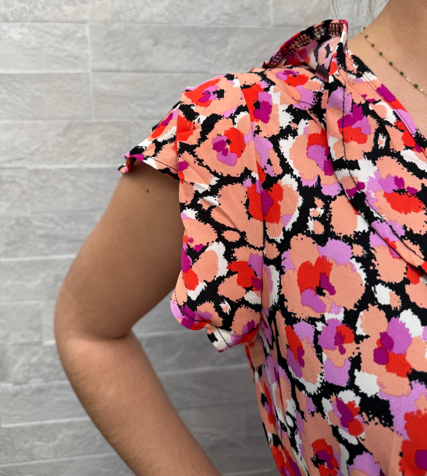 Robe longue fleurie