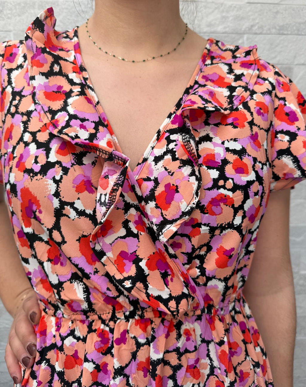 Robe longue fleurie