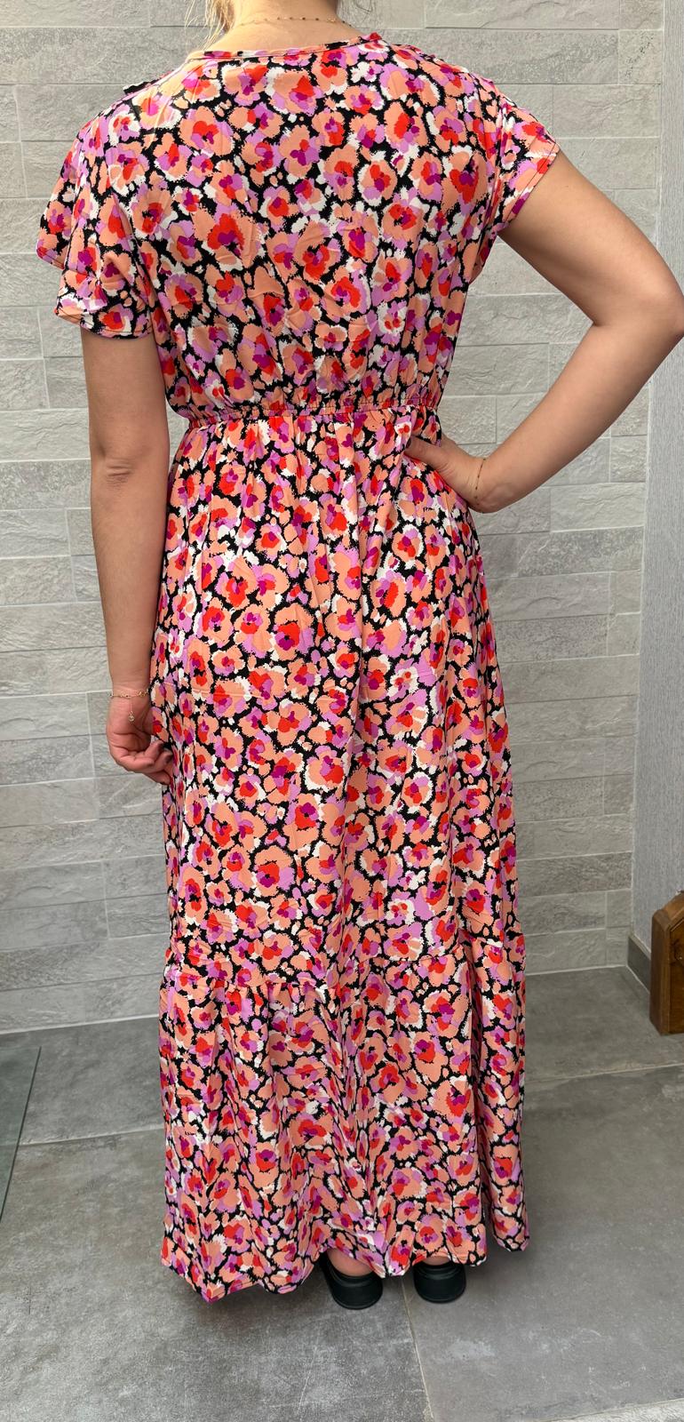 Robe longue fleurie