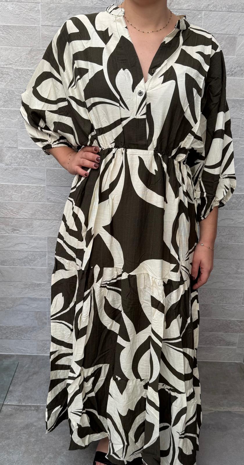 Robe longue imprimée
