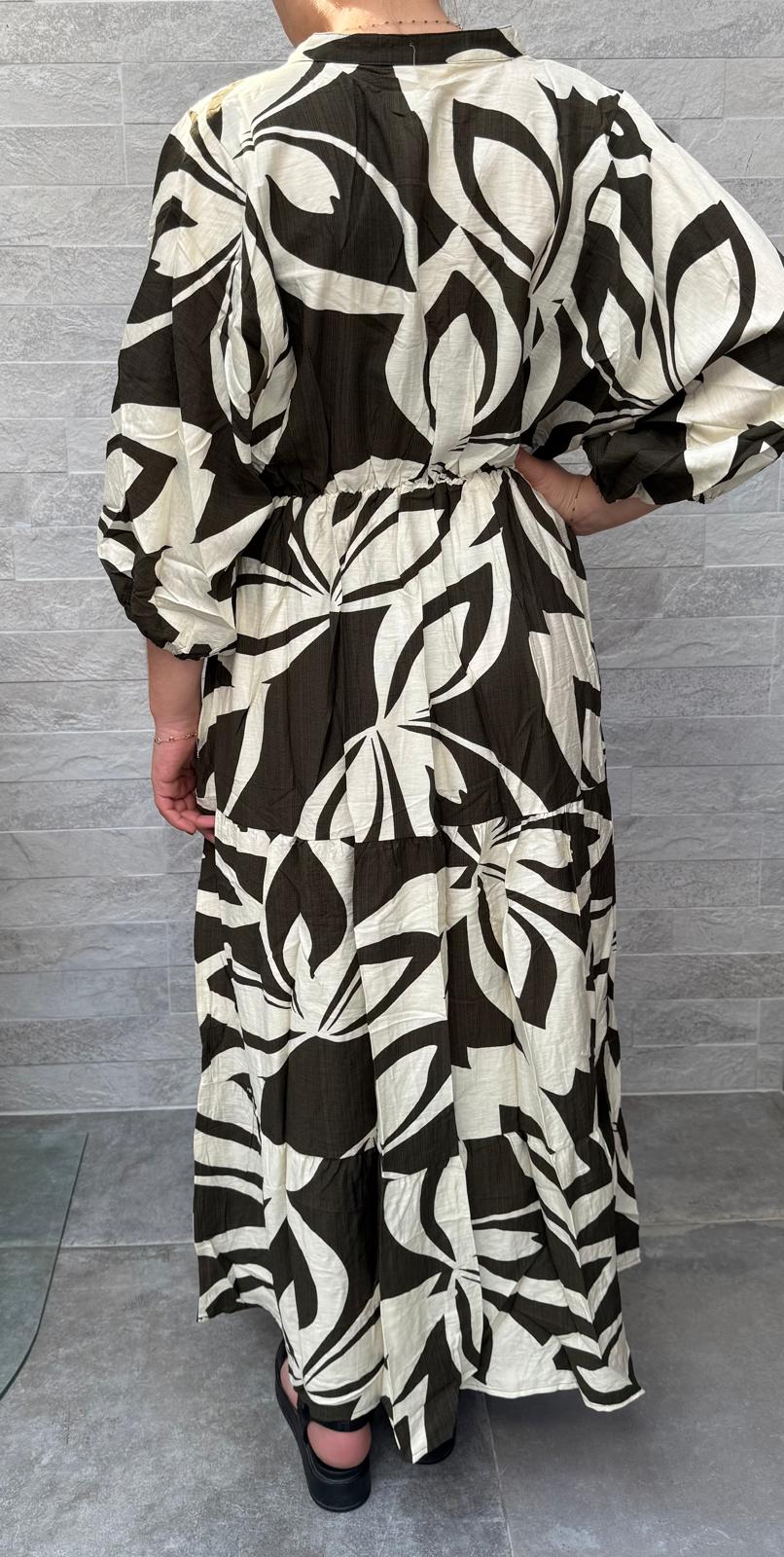 Robe longue imprimée