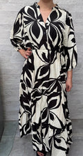 Robe longue imprimée