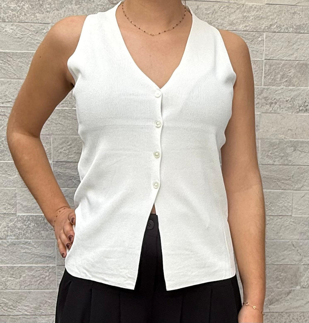 Top boutonné