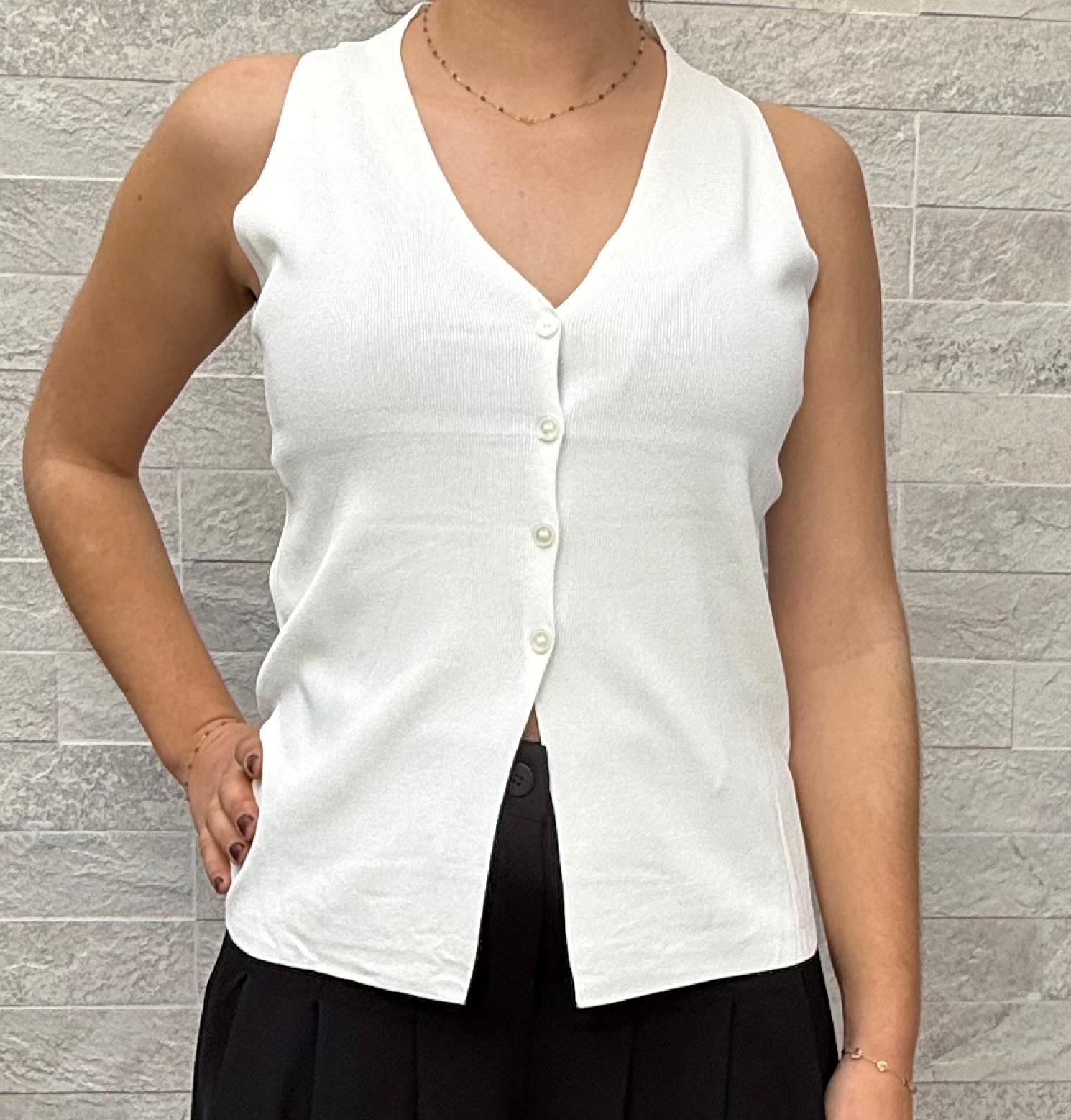 Top boutonné
