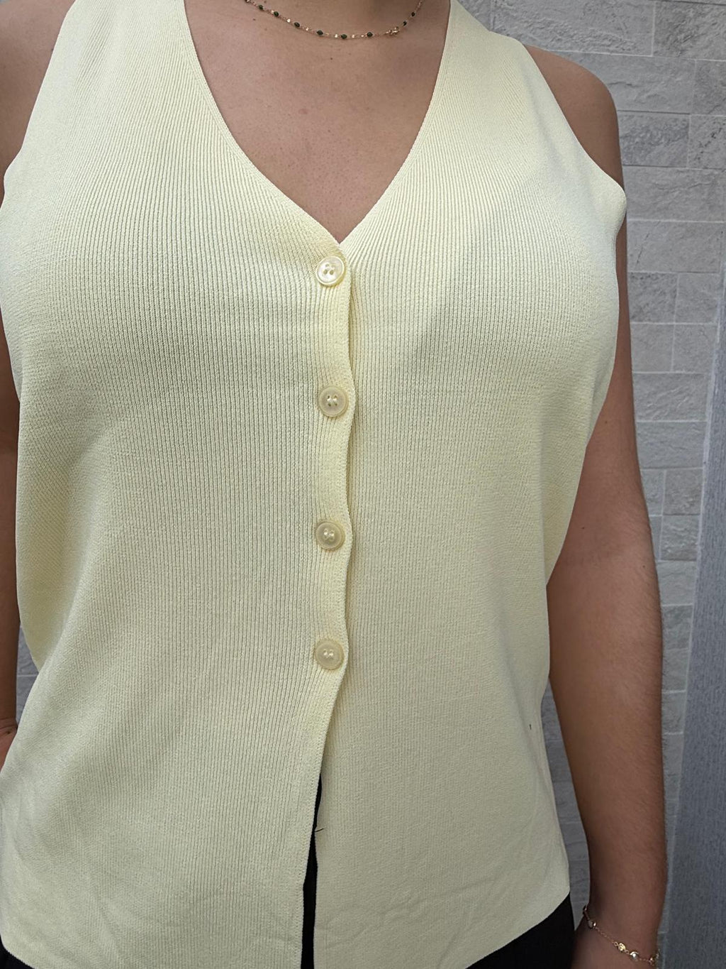 Top boutonné