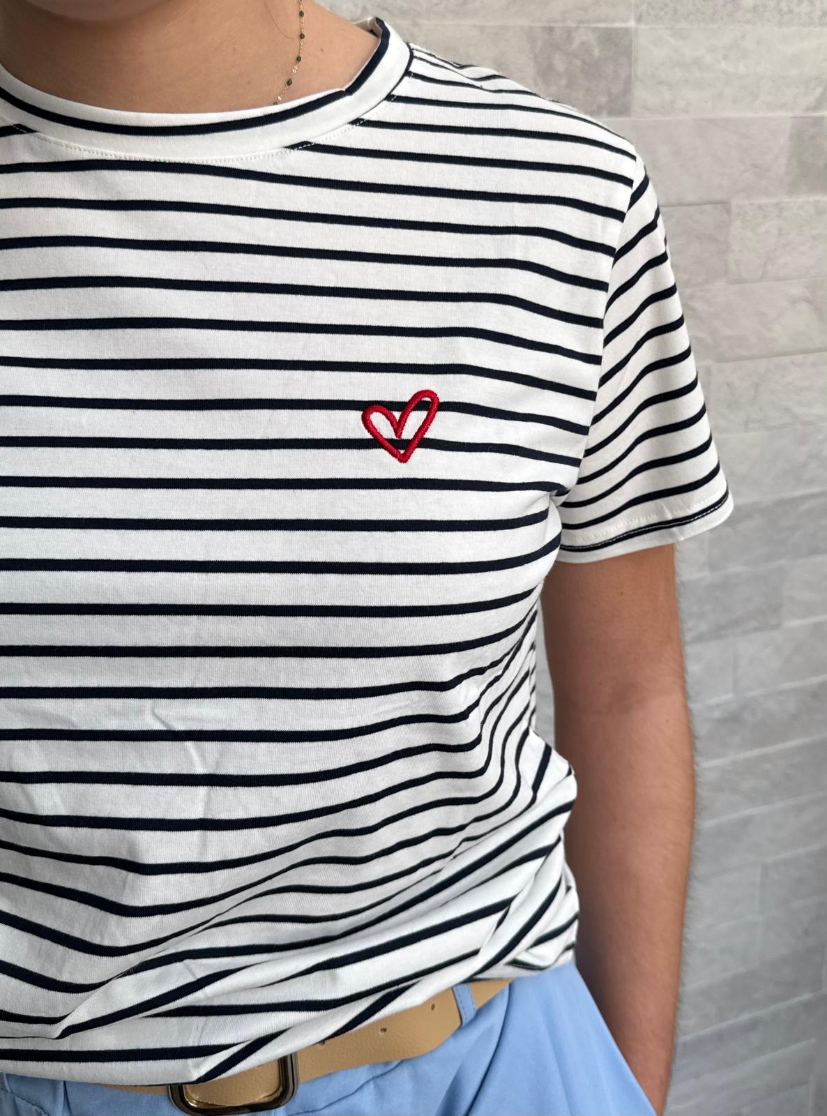 T-shirt ligné
