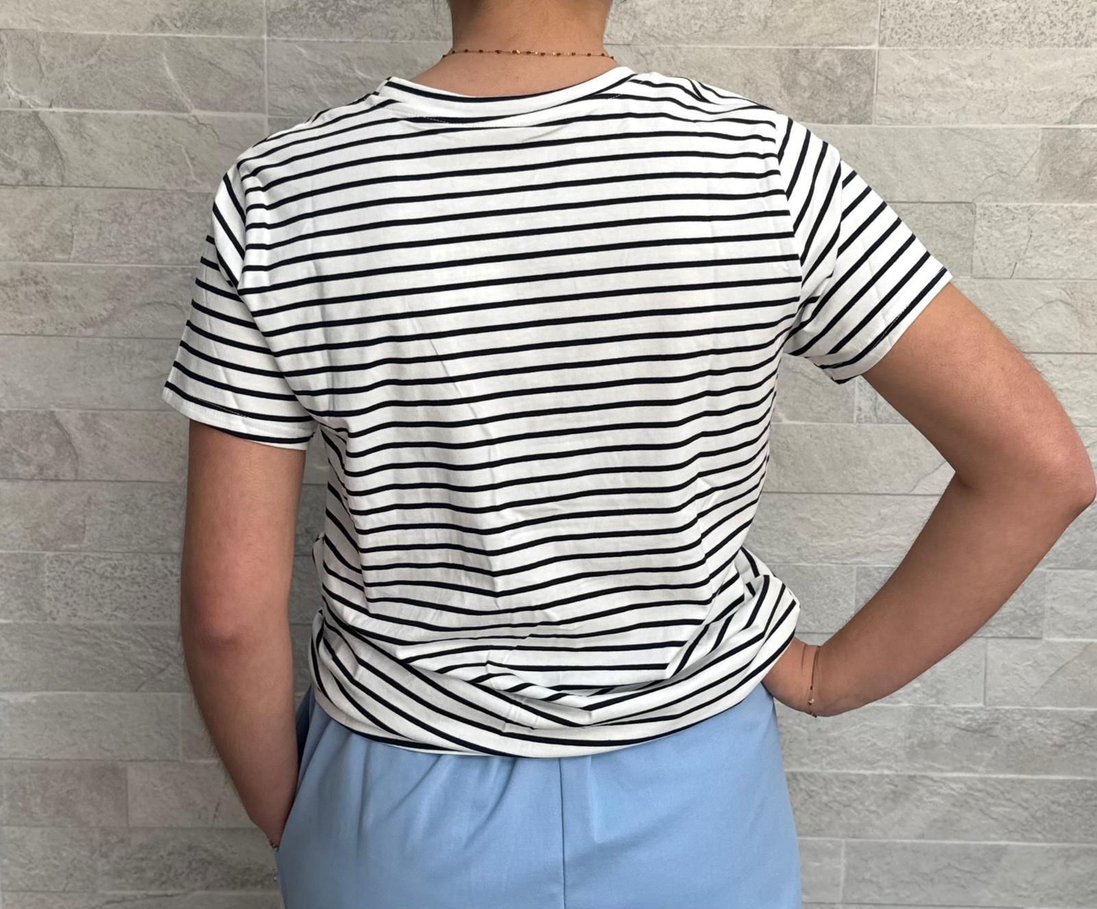 T-shirt ligné