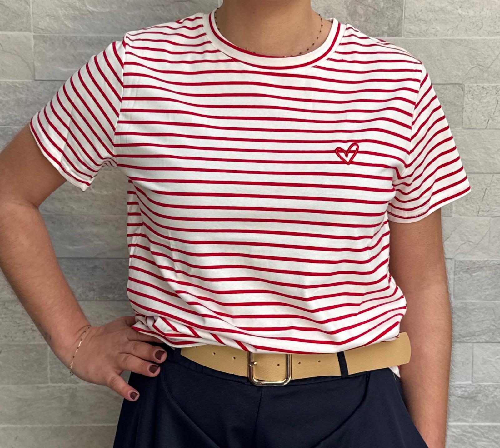 T-shirt ligné
